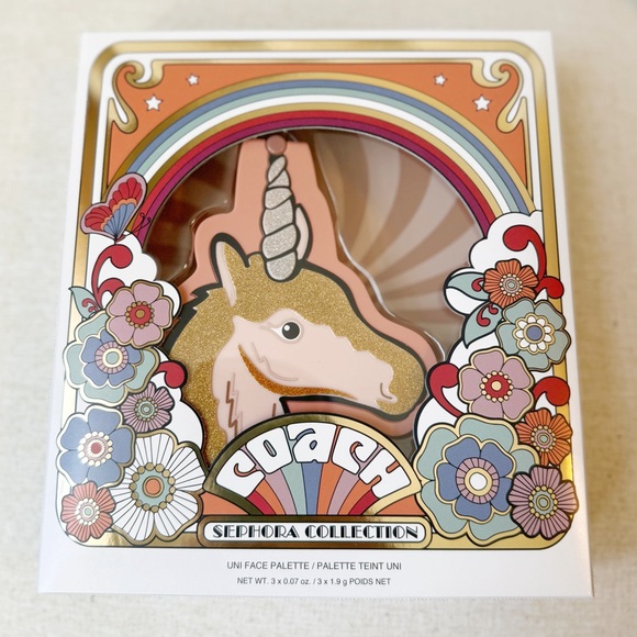 Coach x Sephora UNI Unicorn Bag Charm Face Palette - Picture 1 of 4